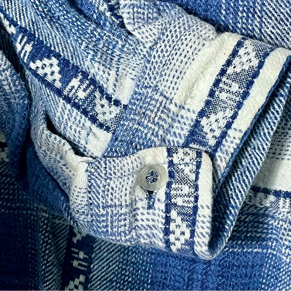 ASH CREEK Men’s 100% Cotton Aztec Western Flannel Shirt Sz M Country Cowboy Boho - Picture 5 of 5